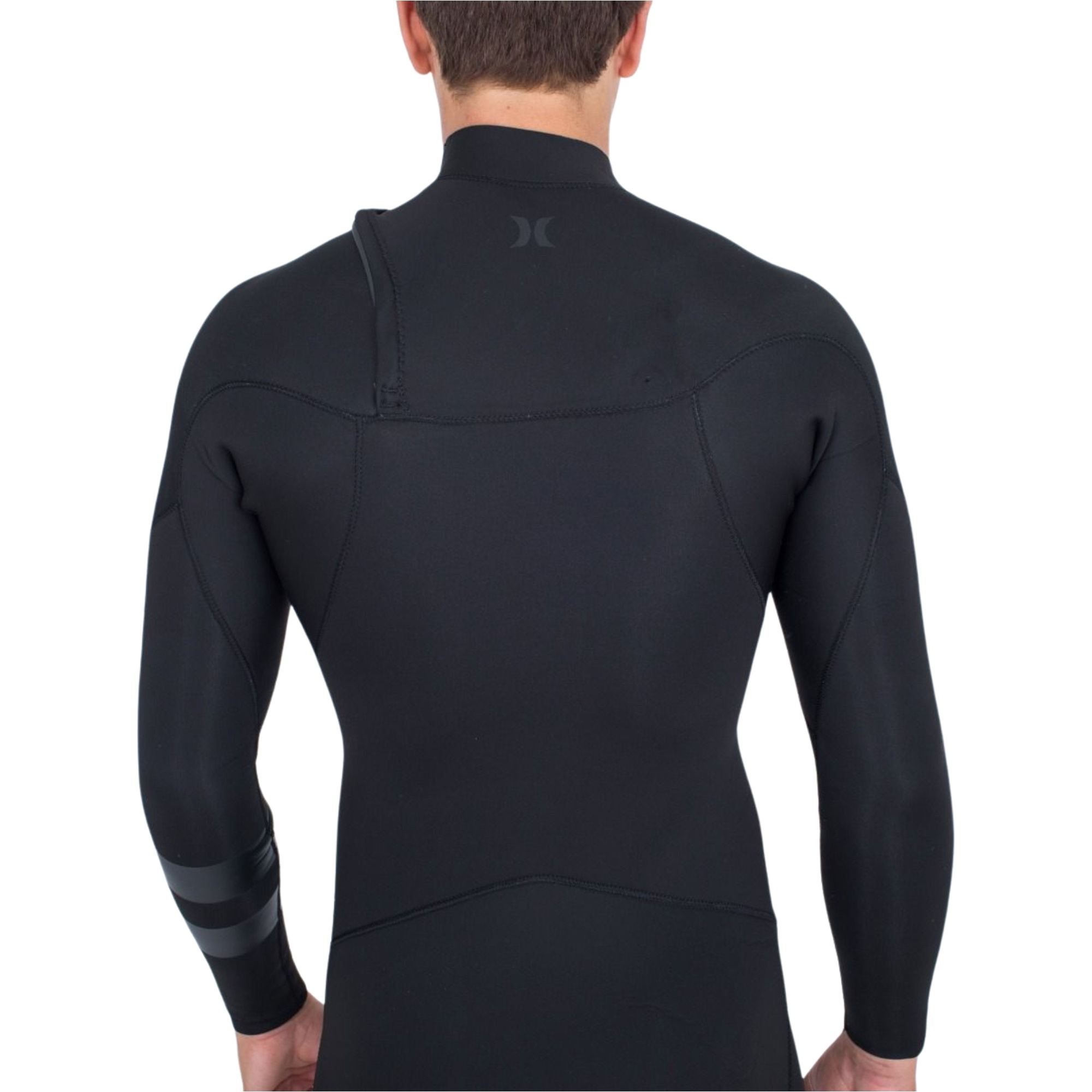 2026 Hurley Da Uomo Air 4/3mm Chest Zip Muta MFS0013413 - Black